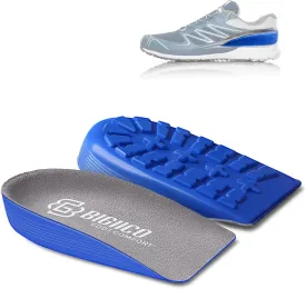 1/2 inch Heel Lifts Inserts Cushioned Arch Support Insoles with Hidden Lift Technology, Plantar Fasciitis Relief Inserts, Anti-Slip Heel Pads for All Day Standing Support (1 Pair) (Medium)
