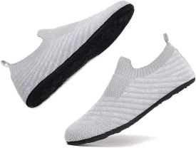 Adult Lightweight Slip-on Grip Indoor House Slippers Non-slip Barefoot House Home Shoes for Women Men