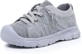 Ahannie Toddler Shoes Boys Girls Sneakers Kids Wide Toe Barefoot Slip-On Breathable Tennis Shoes(Toddler/Little Kid)