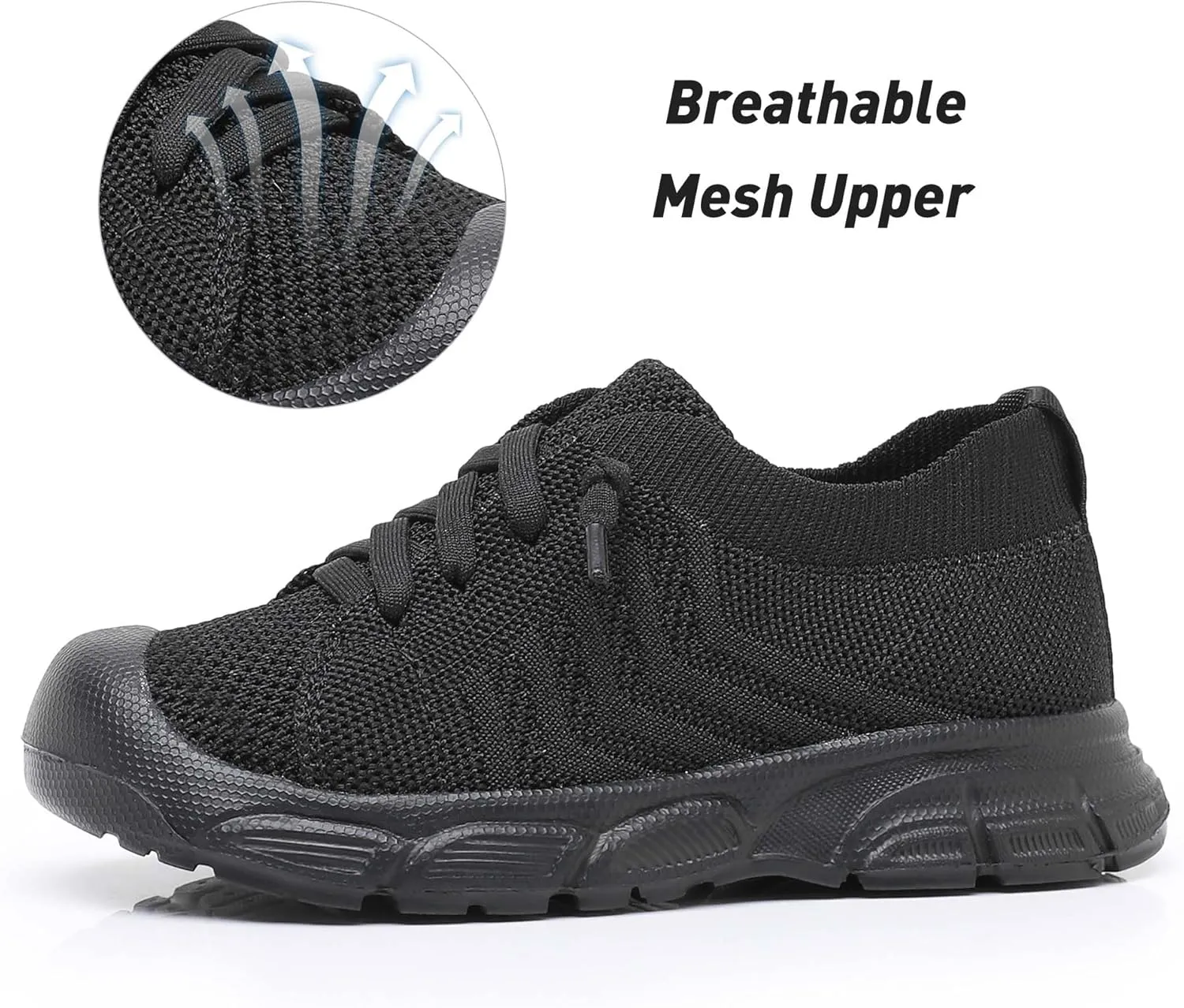 Ahannie Toddler Shoes Boys Girls Sneakers Kids Wide Toe Barefoot Slip-On Breathable Tennis Shoes(Toddler/Little Kid)