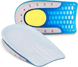 Ailaka Gel Height Increase Insoles 1 Pair, Shock Absorption Heel Cushion Pads, Height Lift Shoes Inserts for Men & Women