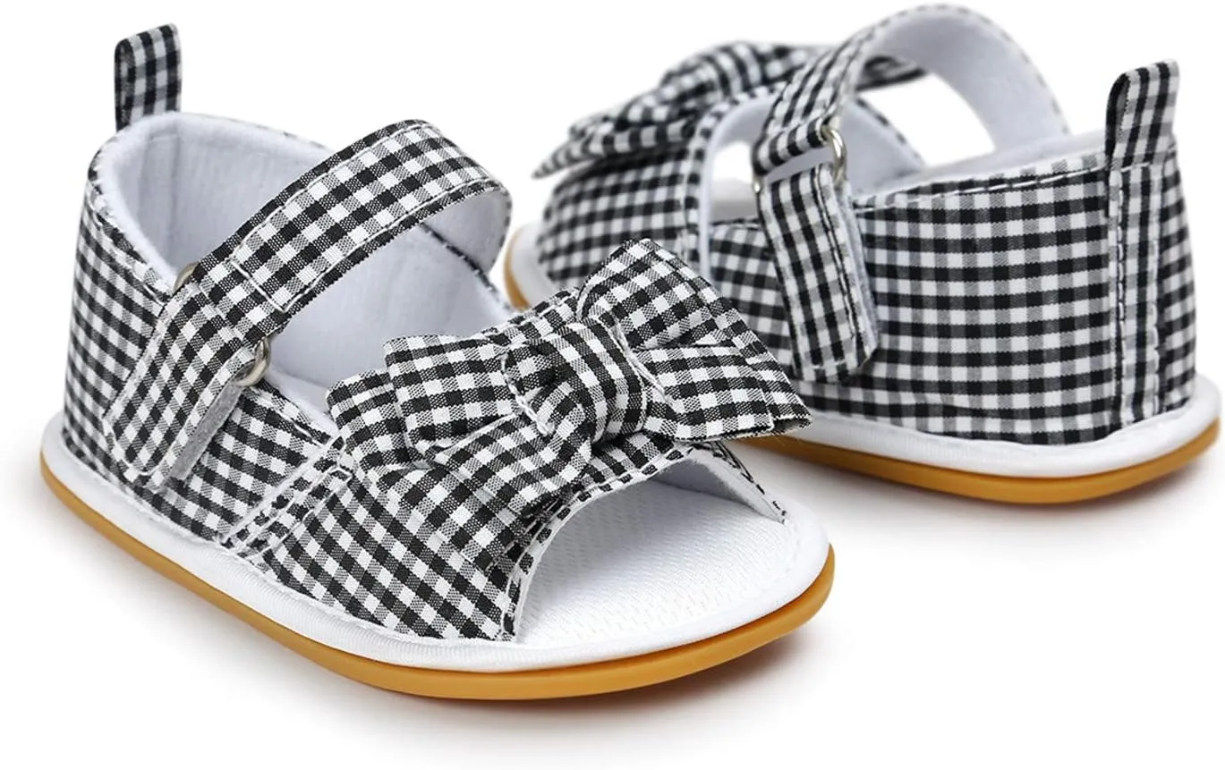 Baby Boys Girls Sandals Rubber Sole Outdoor First Walker Toddler Girls Boys Summer Shoes