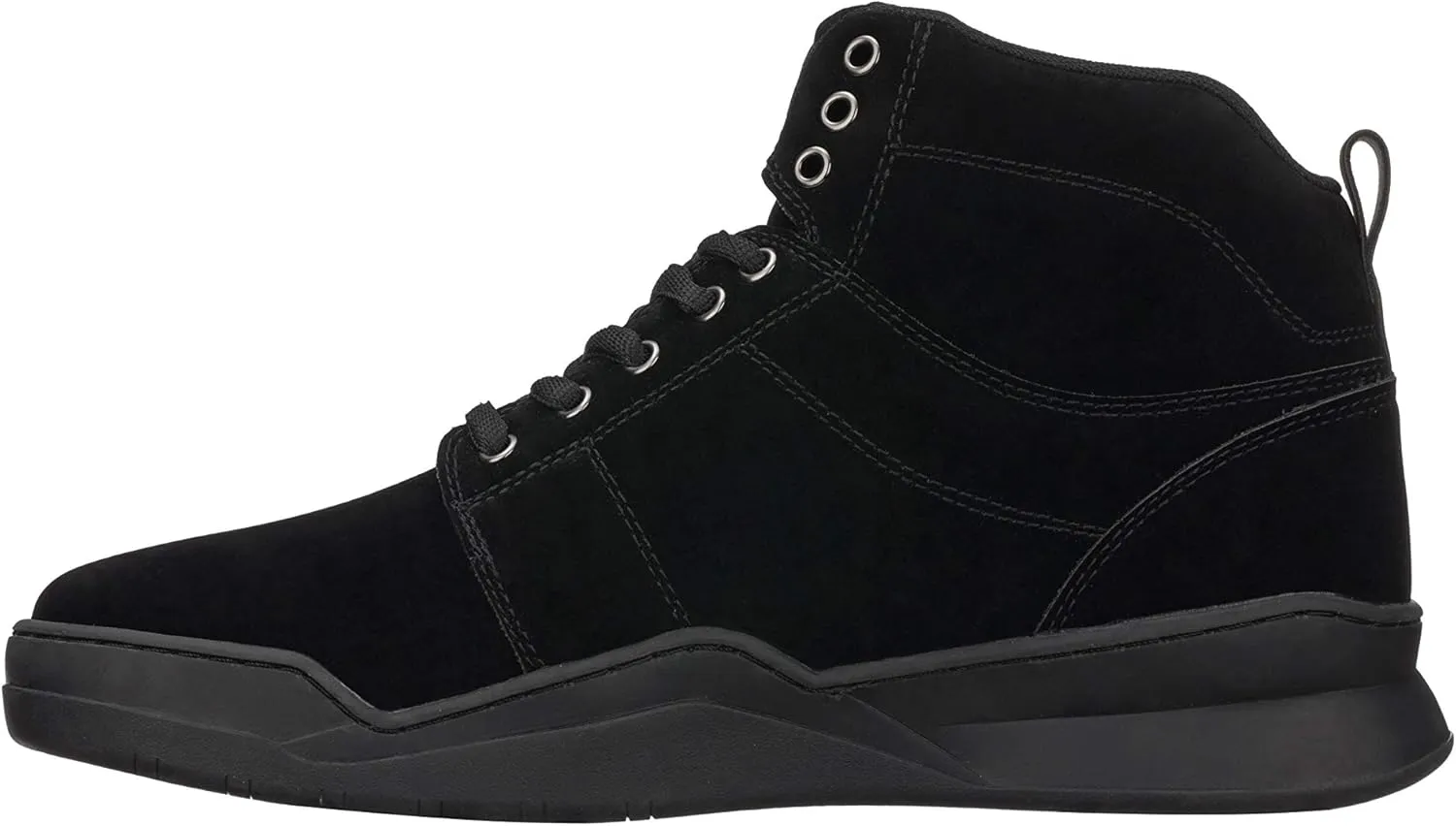 CALTO Men's Invisible Height Increasing Elevator Shoes - Black Athletic Ankle Top Sneaker Boots - 2.6 Inches Taller - H3124- Size 9 D(M) US
