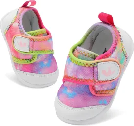 FEETCITY Baby First Walking Shoes Boys Girls Infant Sneakers Crib Shoes Breathable Lightweight Slip On Shoes