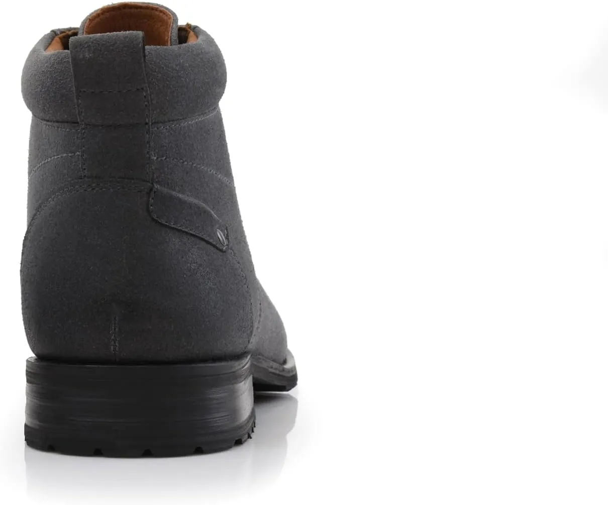 Ferro Aldo Blaine MFA806035 Mens Casual Brogue Mid-Top Lace-Up and Zipper Boots