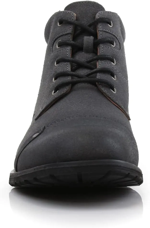 Ferro Aldo Blaine MFA806035 Mens Casual Brogue Mid-Top Lace-Up and Zipper Boots