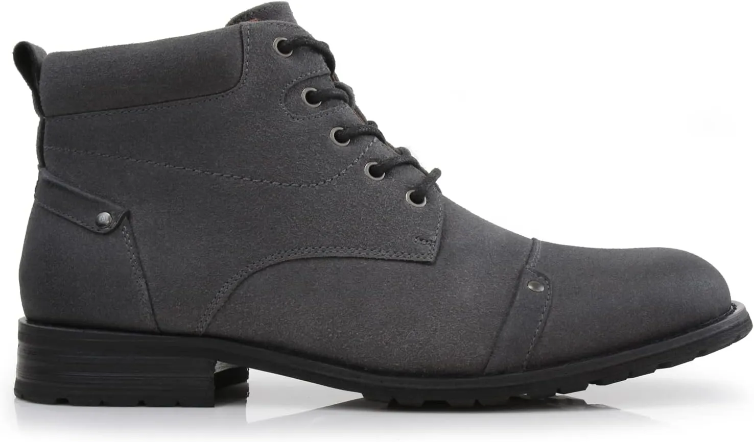 Ferro Aldo Blaine MFA806035 Mens Casual Brogue Mid-Top Lace-Up and Zipper Boots