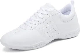 FOFOWHAT Girls White Cheer Shoes Youth Cheerleading Dance Sneaker Training Competition for Women Girls' Cheerleading Shoes