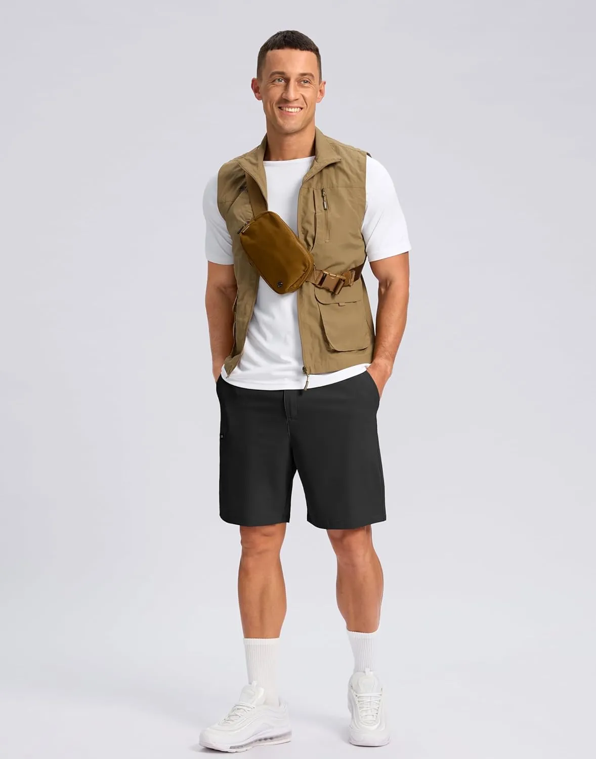 G Gradual Men's Casual Shorts 7"/ 9" Lightweight 4 Pockets Stretch Quick-Dry Summer Shorts for Golf Work Hiking Trips