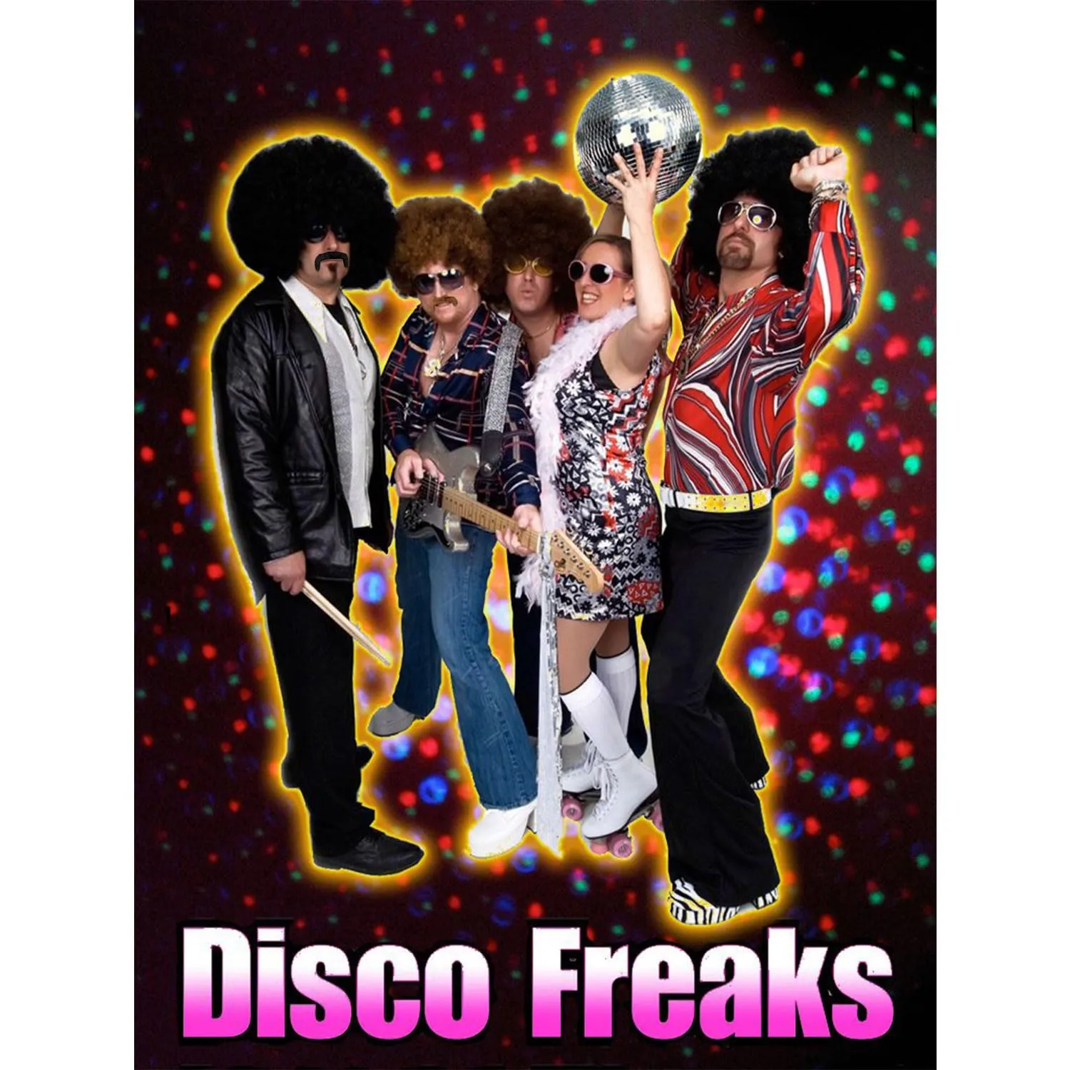 G&T Wig 70s Afro Wig for Men with Glasses Chain and Mustache Mens Costume Disco Wig Short Curly Natural Brown Hair Fluffy Synthetic Funny Wigs for Party Halloween Hippies Rocker??Light Brown??