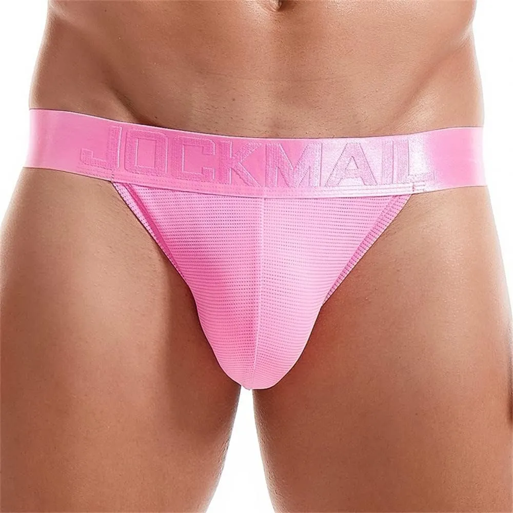 JOCKMAIL Mens Jockstrap Underwear Jock Straps Male Athletic Supporters for Men