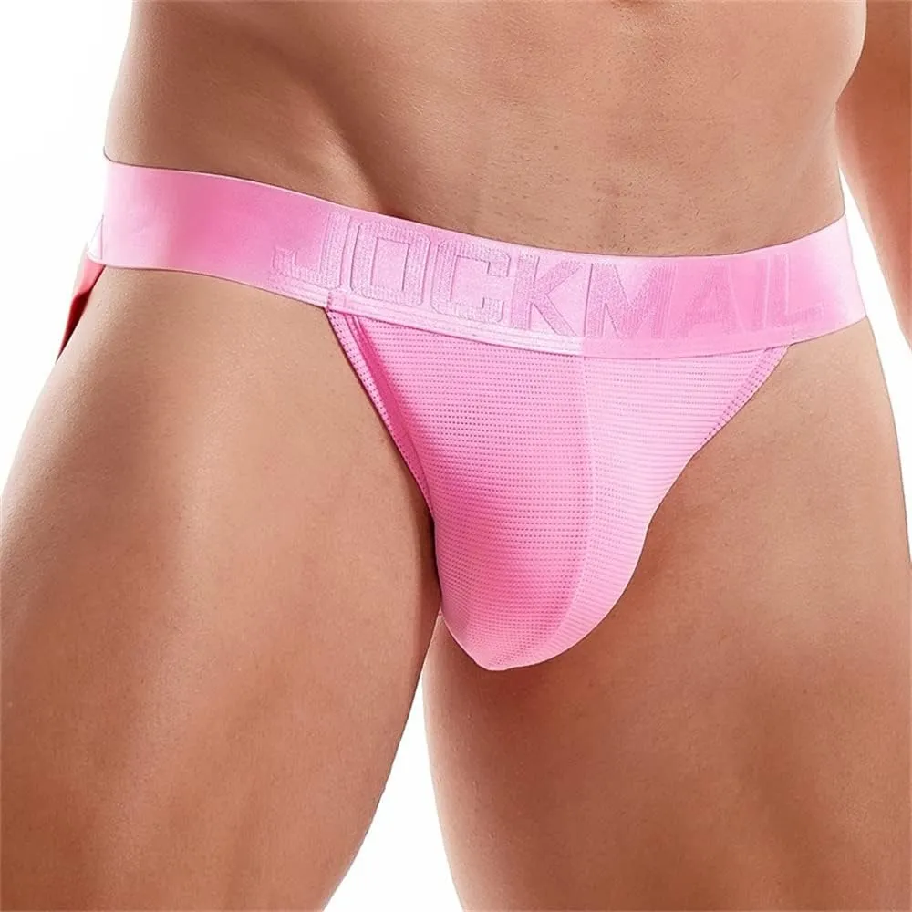JOCKMAIL Mens Jockstrap Underwear Jock Straps Male Athletic Supporters for Men