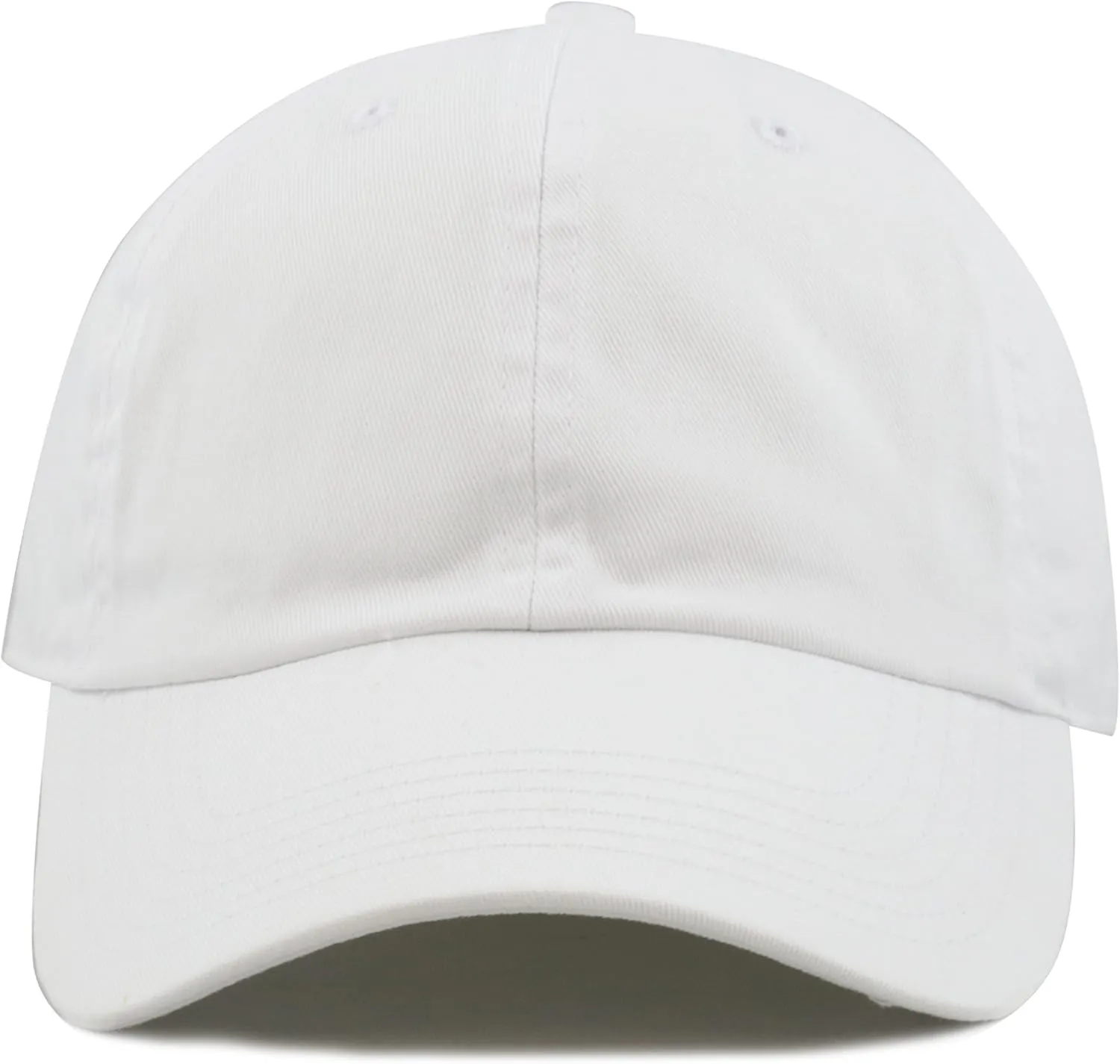 Kids Washed Low Profile Cotton and Denim UPF 50  Plain Baseball Cap Hat