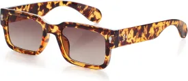 Kursan Square Thick Frame Black Sunglasses for Men Women Trendy Rectangle Sun Glasses Shades UV400 Protection