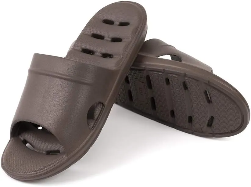 Luffymomo Womens Shower Sandals Slippers Non-Slip Bathroom Slippers with Drainage Holes