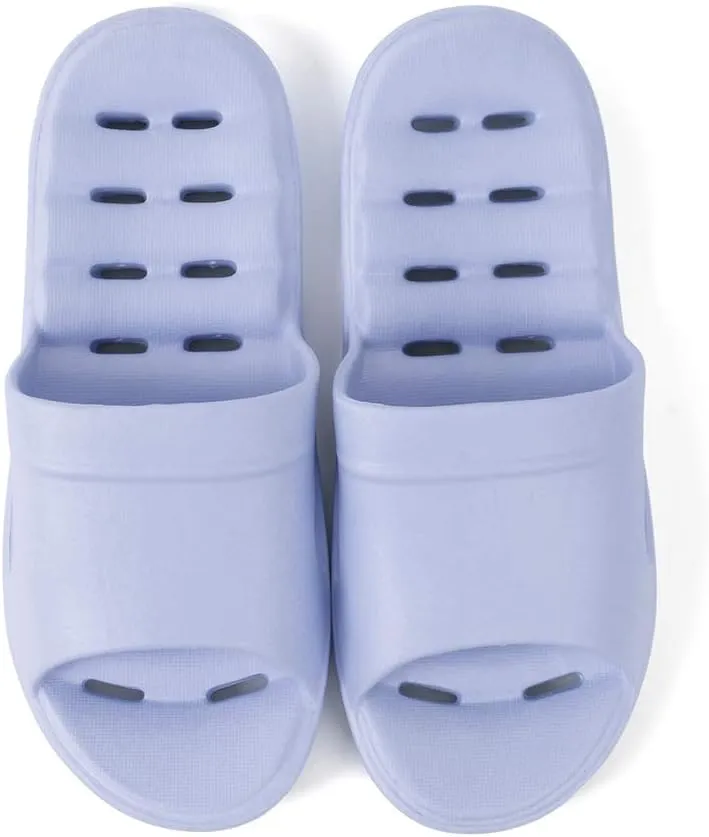 Luffymomo Womens Shower Sandals Slippers Non-Slip Bathroom Slippers with Drainage Holes