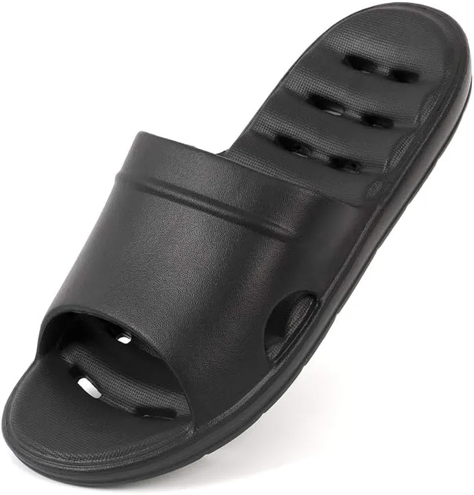 Luffymomo Womens Shower Sandals Slippers Non-Slip Bathroom Slippers with Drainage Holes
