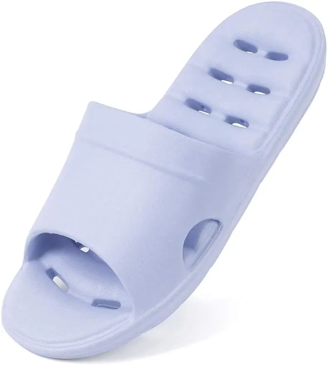 Luffymomo Womens Shower Sandals Slippers Non-Slip Bathroom Slippers with Drainage Holes