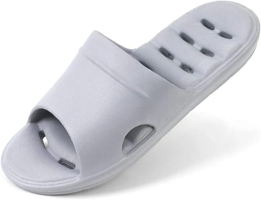 Luffymomo Womens Shower Sandals Slippers Non-Slip Bathroom Slippers with Drainage Holes