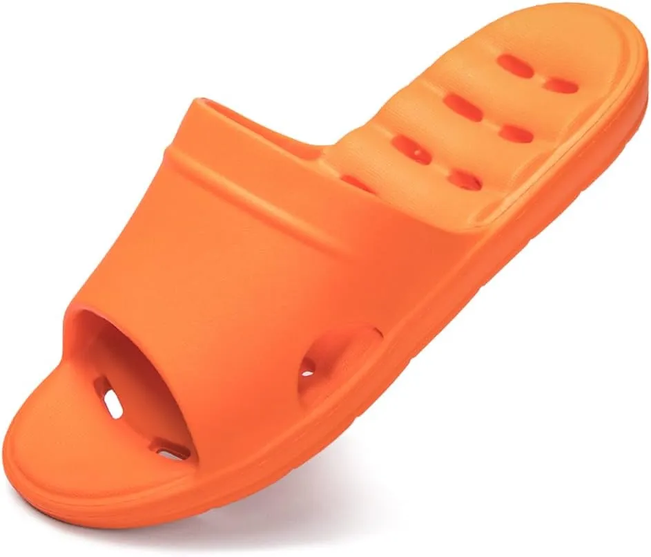 Luffymomo Womens Shower Sandals Slippers Non-Slip Bathroom Slippers with Drainage Holes