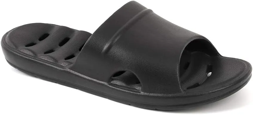 Luffymomo Womens Shower Sandals Slippers Non-Slip Bathroom Slippers with Drainage Holes