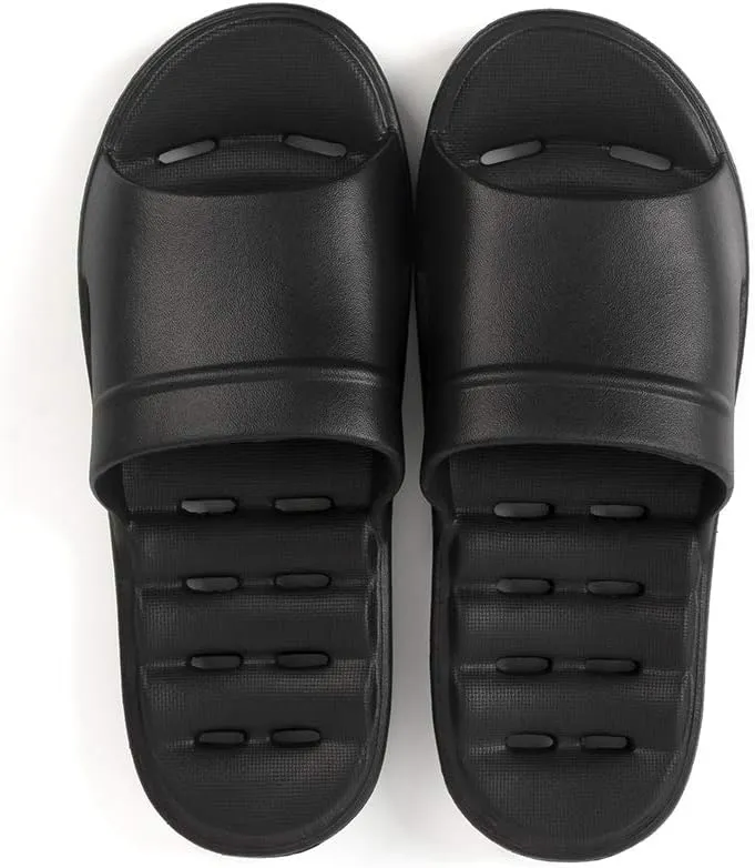 Luffymomo Womens Shower Sandals Slippers Non-Slip Bathroom Slippers with Drainage Holes