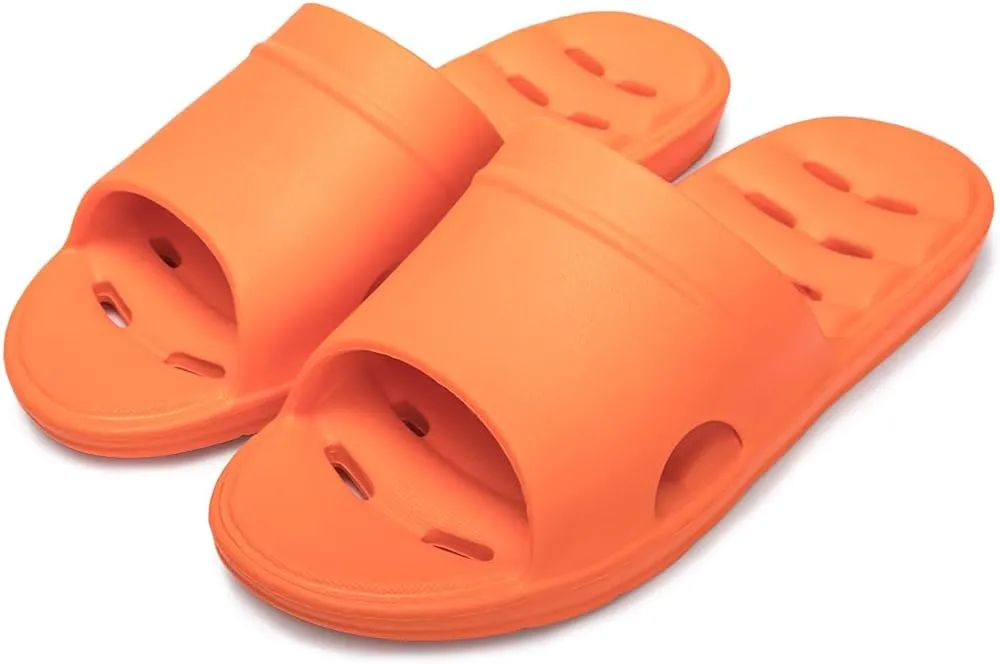 Luffymomo Womens Shower Sandals Slippers Non-Slip Bathroom Slippers with Drainage Holes