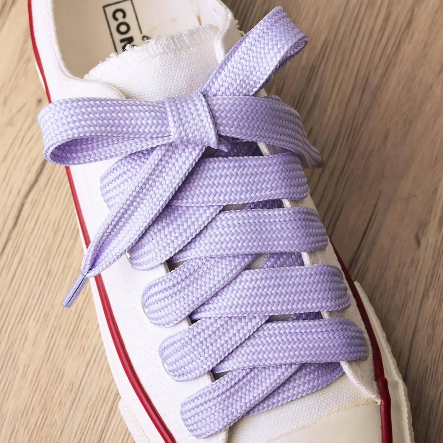 Olukssck 2 Paris Fat Shoe Laces for Sneakers, 5/8" Wide Athletic Shoelaces