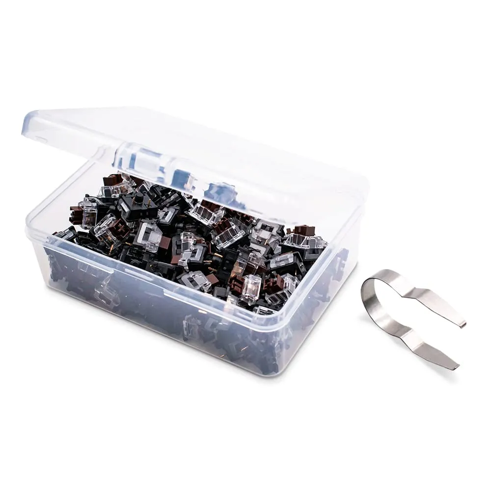 Outemu (Gaote) Brown Switches,3 Pin Tactile Cherry MX and Gateron Equivalent DIY-Replacing Switches for Mechanical Gaming Keyboard- Pack 65