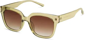 SOJOS Classic Polarized Sunglasses for Women Men Trendy Square Frame SJ2149