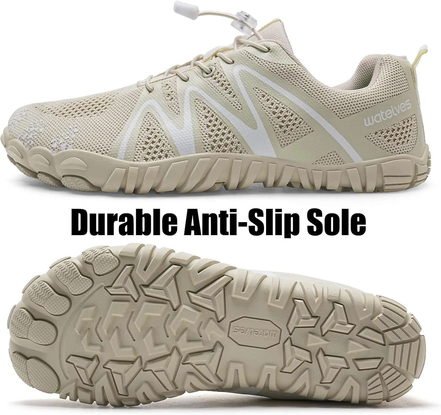 WateLves Barefoot Water Shoes Women Men Breathable Wide Width Toe Box Beach Walking Shoes Comfortable Slip On Minimalist Sneakers for Travel Hiking