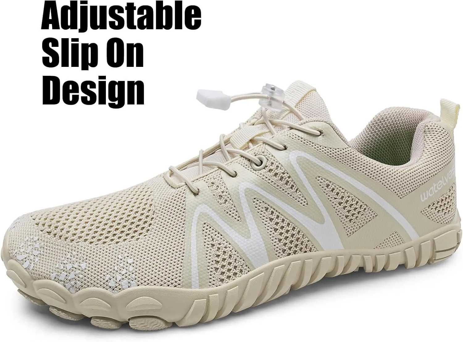 WateLves Barefoot Water Shoes Women Men Breathable Wide Width Toe Box Beach Walking Shoes Comfortable Slip On Minimalist Sneakers for Travel Hiking