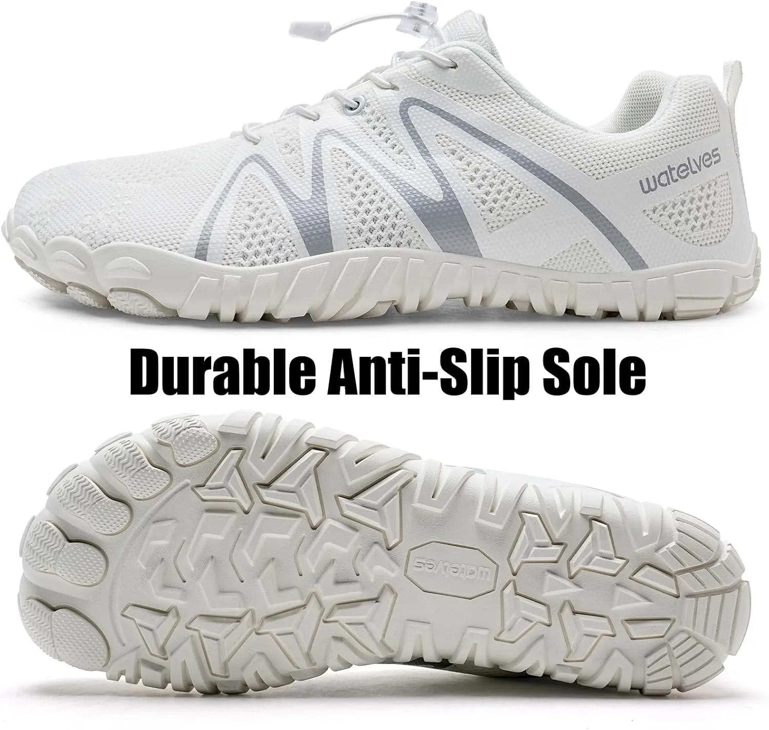 WateLves Barefoot Water Shoes Women Men Breathable Wide Width Toe Box Beach Walking Shoes Comfortable Slip On Minimalist Sneakers for Travel Hiking