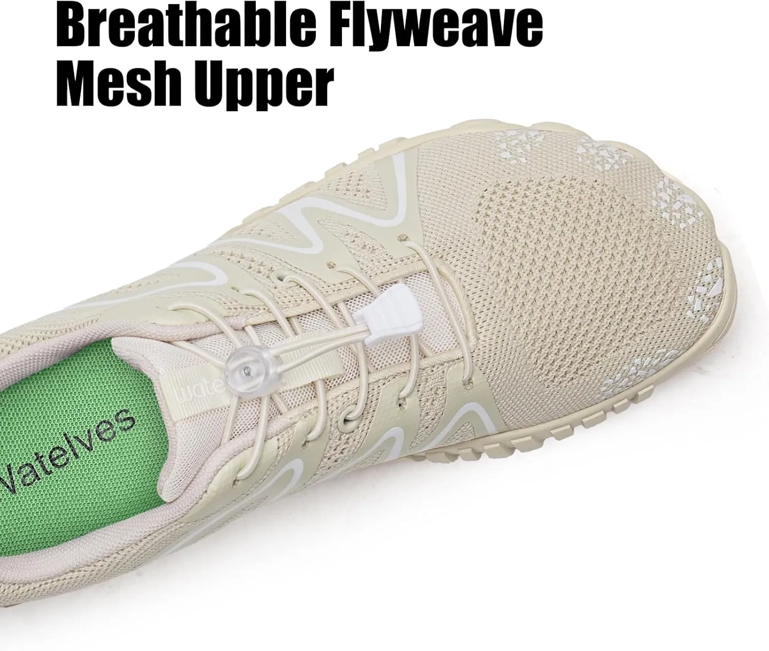 WateLves Barefoot Water Shoes Women Men Breathable Wide Width Toe Box Beach Walking Shoes Comfortable Slip On Minimalist Sneakers for Travel Hiking