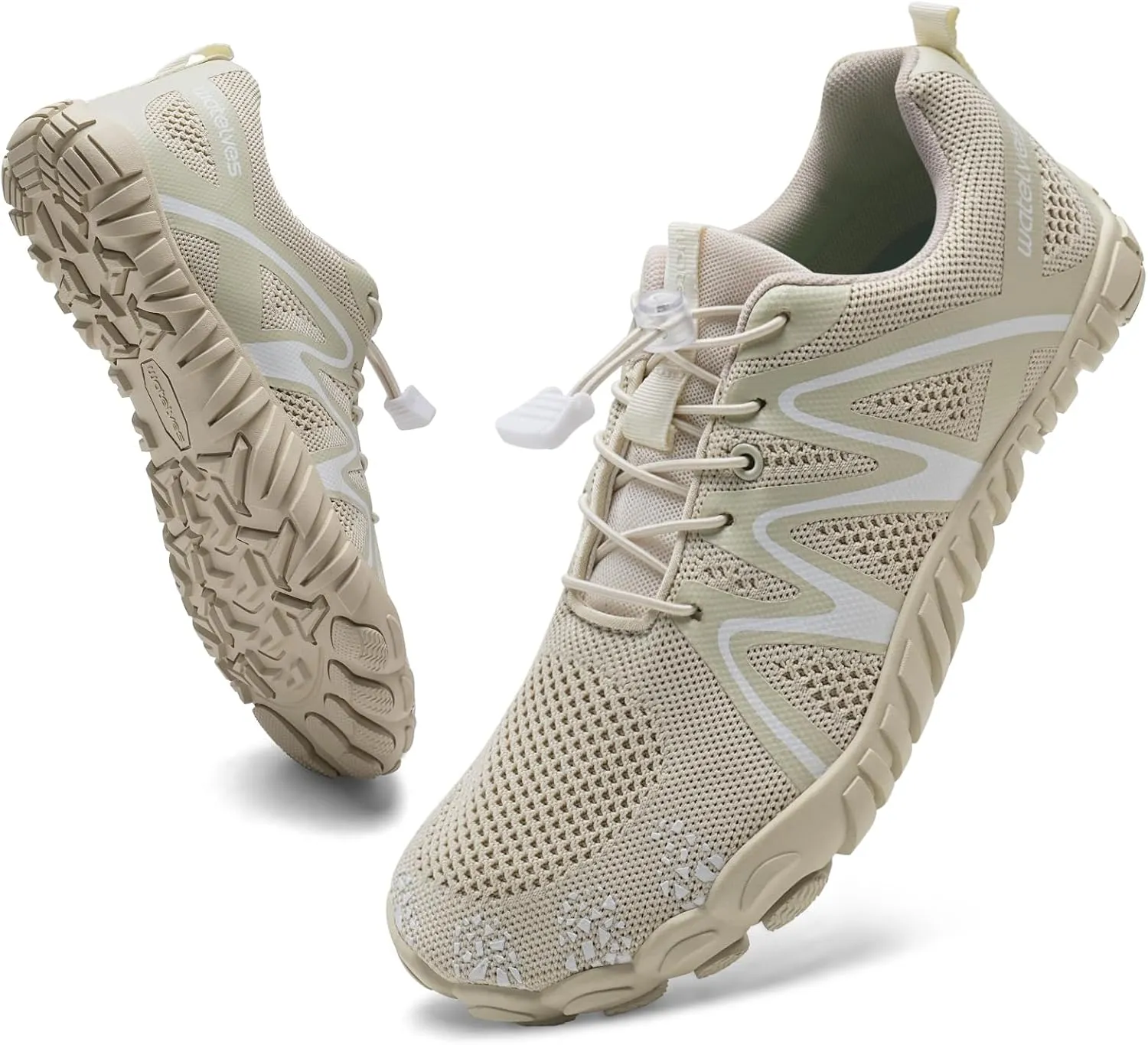 WateLves Barefoot Water Shoes Women Men Breathable Wide Width Toe Box Beach Walking Shoes Comfortable Slip On Minimalist Sneakers for Travel Hiking