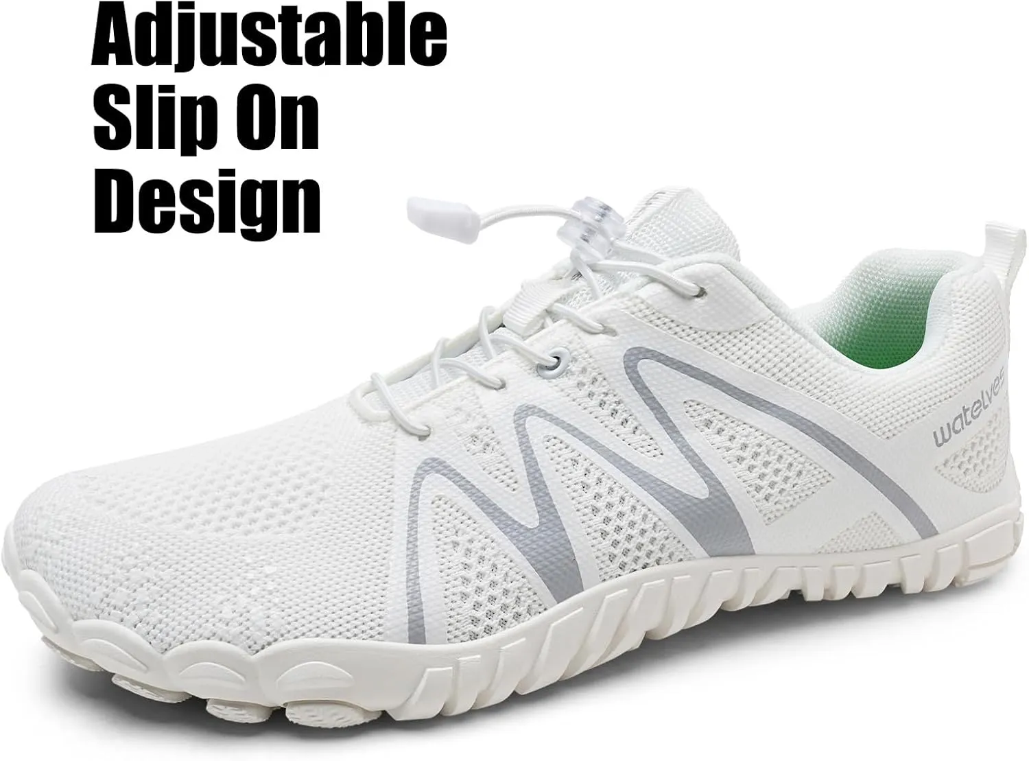 WateLves Barefoot Water Shoes Women Men Breathable Wide Width Toe Box Beach Walking Shoes Comfortable Slip On Minimalist Sneakers for Travel Hiking