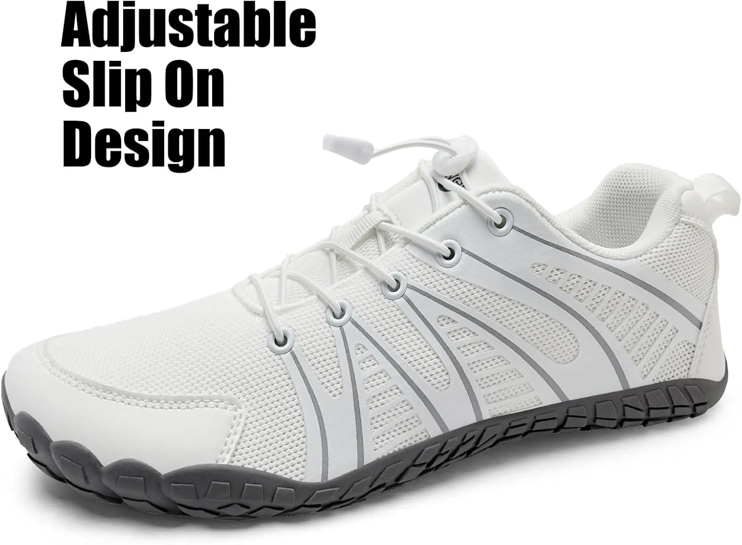 WateLves Barefoot Water Shoes Women Men Breathable Wide Width Toe Box Beach Walking Shoes Comfortable Slip On Minimalist Sneakers for Travel Hiking