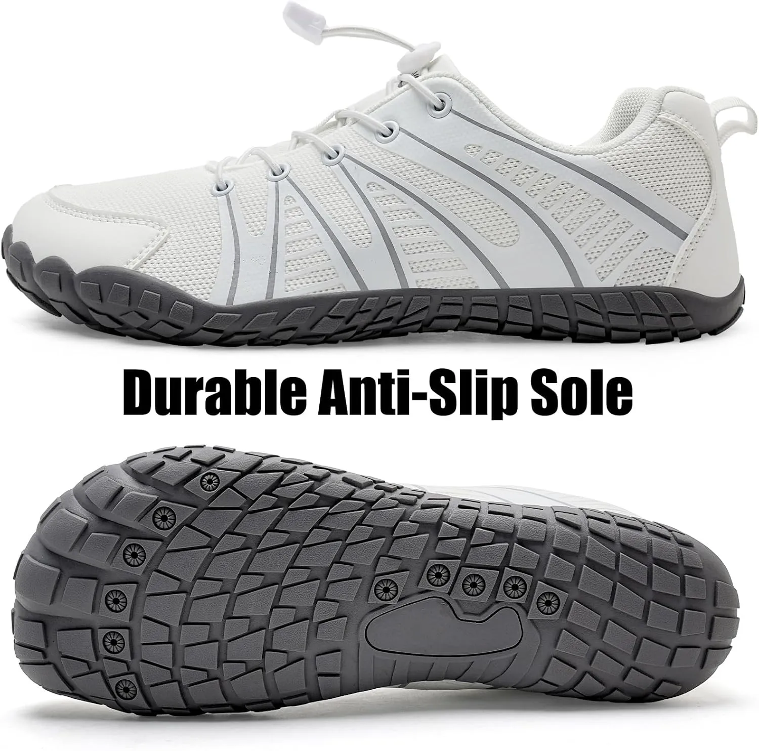 WateLves Barefoot Water Shoes Women Men Breathable Wide Width Toe Box Beach Walking Shoes Comfortable Slip On Minimalist Sneakers for Travel Hiking