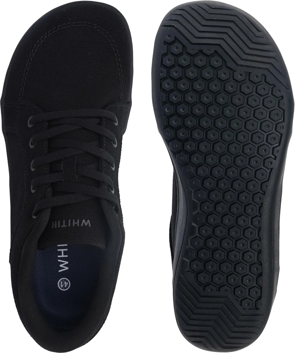 WHITIN Men's Wide Canvas Barefoot & Minimalist Shoes | Zero Drop Sole