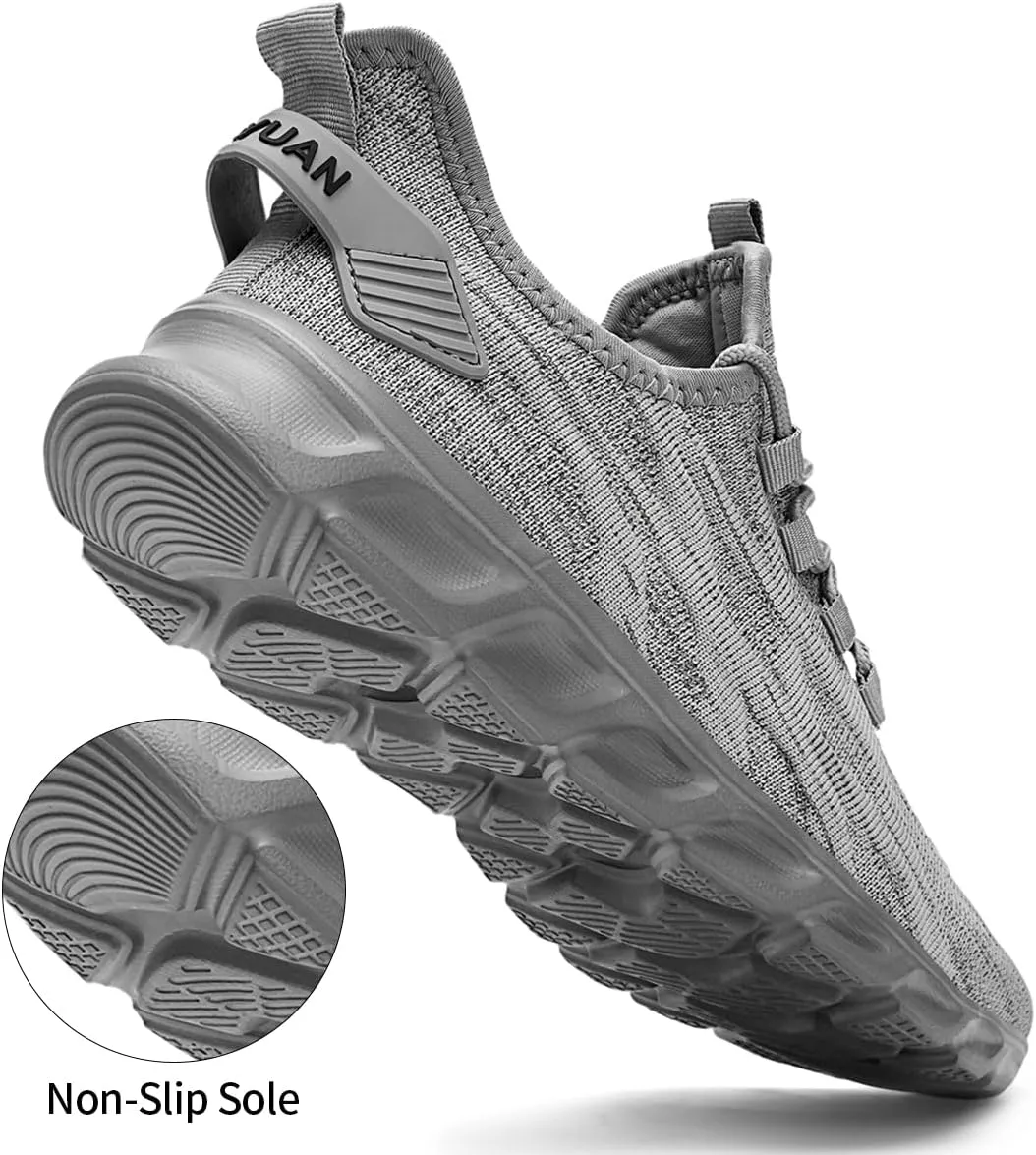Womens Slip On Sneakers Tennis Shoes Running Sport Workout Walking Fashion Casual
