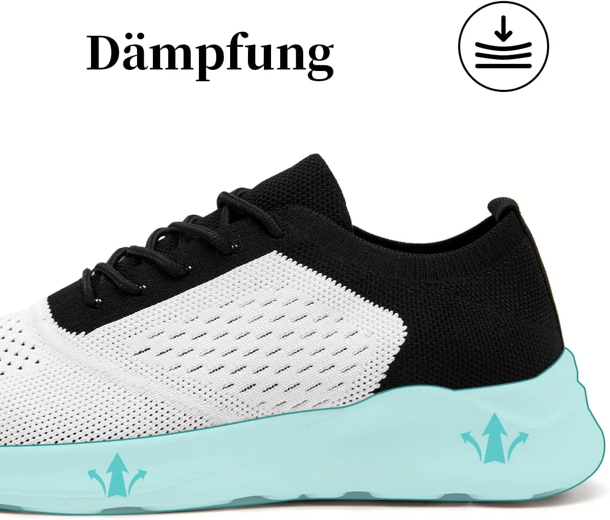Womens Walking Shoes Tennis Slip On Sneakers Running Sport Workout Gym Shoes Athletic Non Slip Breathable Lightweight Fashion Casual Black US 6 to US 11.5