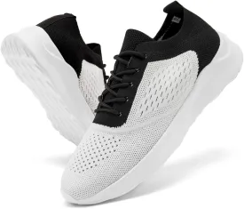Womens Walking Shoes Tennis Slip On Sneakers Running Sport Workout Gym Shoes Athletic Non Slip Breathable Lightweight Fashion Casual Black US 6 to US 11.5