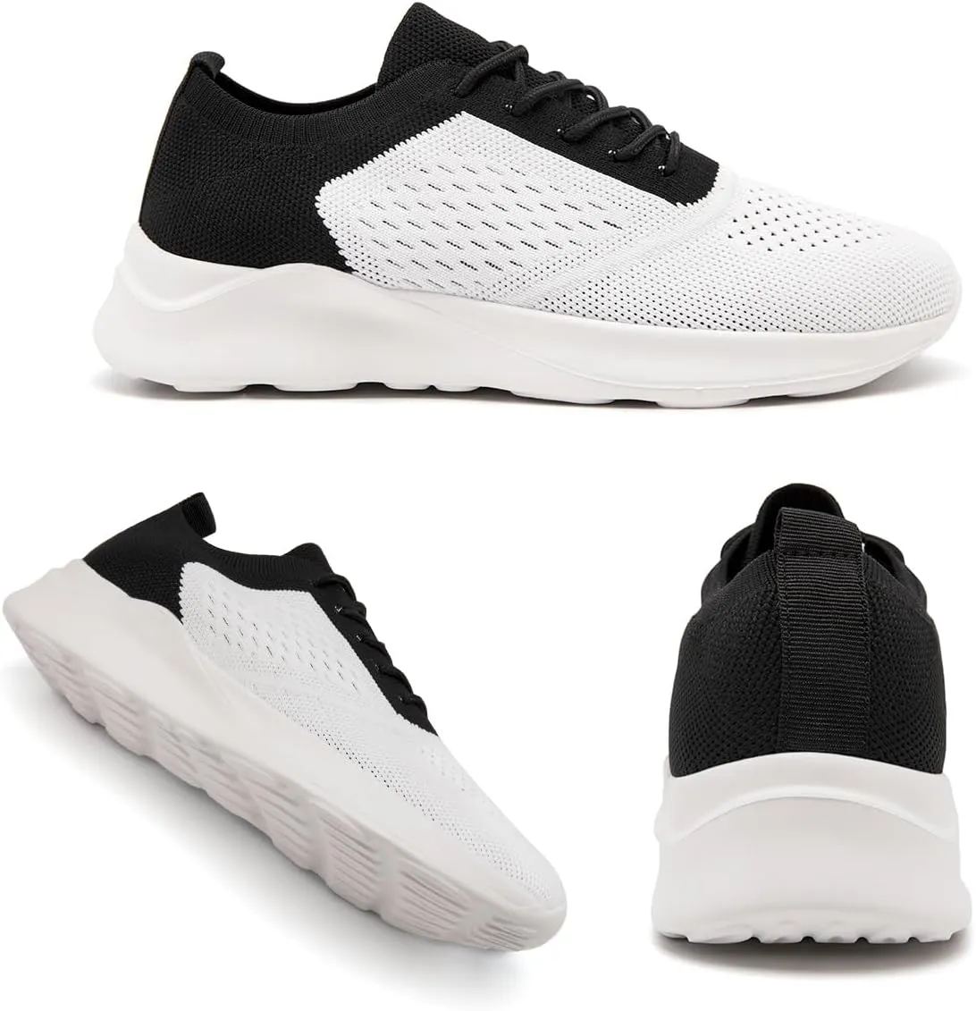 Womens Walking Shoes Tennis Slip On Sneakers Running Sport Workout Gym Shoes Athletic Non Slip Breathable Lightweight Fashion Casual Black US 6 to US 11.5