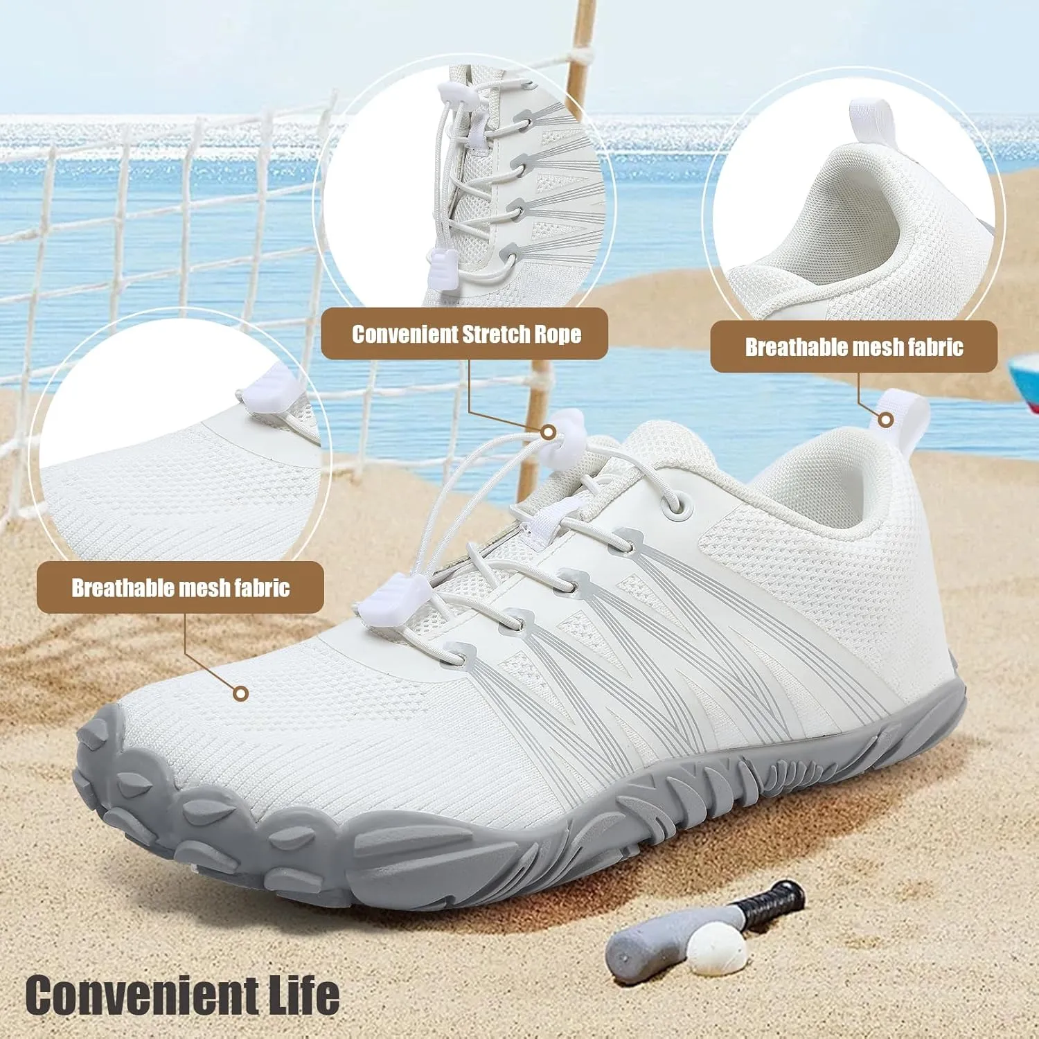 ziitop Barefoot Shoes Women Men Minimalist Shoe Wide Toe Box Zero Drop